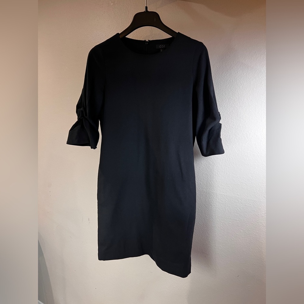 COS Black Long Sleeve Dress
